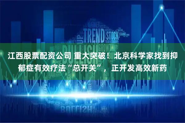 江西股票配资公司 重大突破！北京科学家找到抑郁症有效疗法“总开关”，正开发高效新药